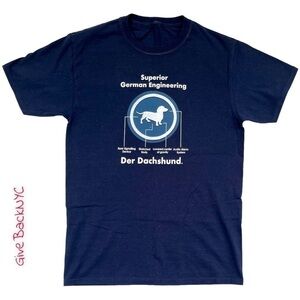 Custom Retro Graphic T Shirt Navy Size Small